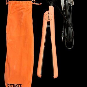 Amika Strand Perfect Styler Ceramic Hair Straightener Limited Edition Coral NEW